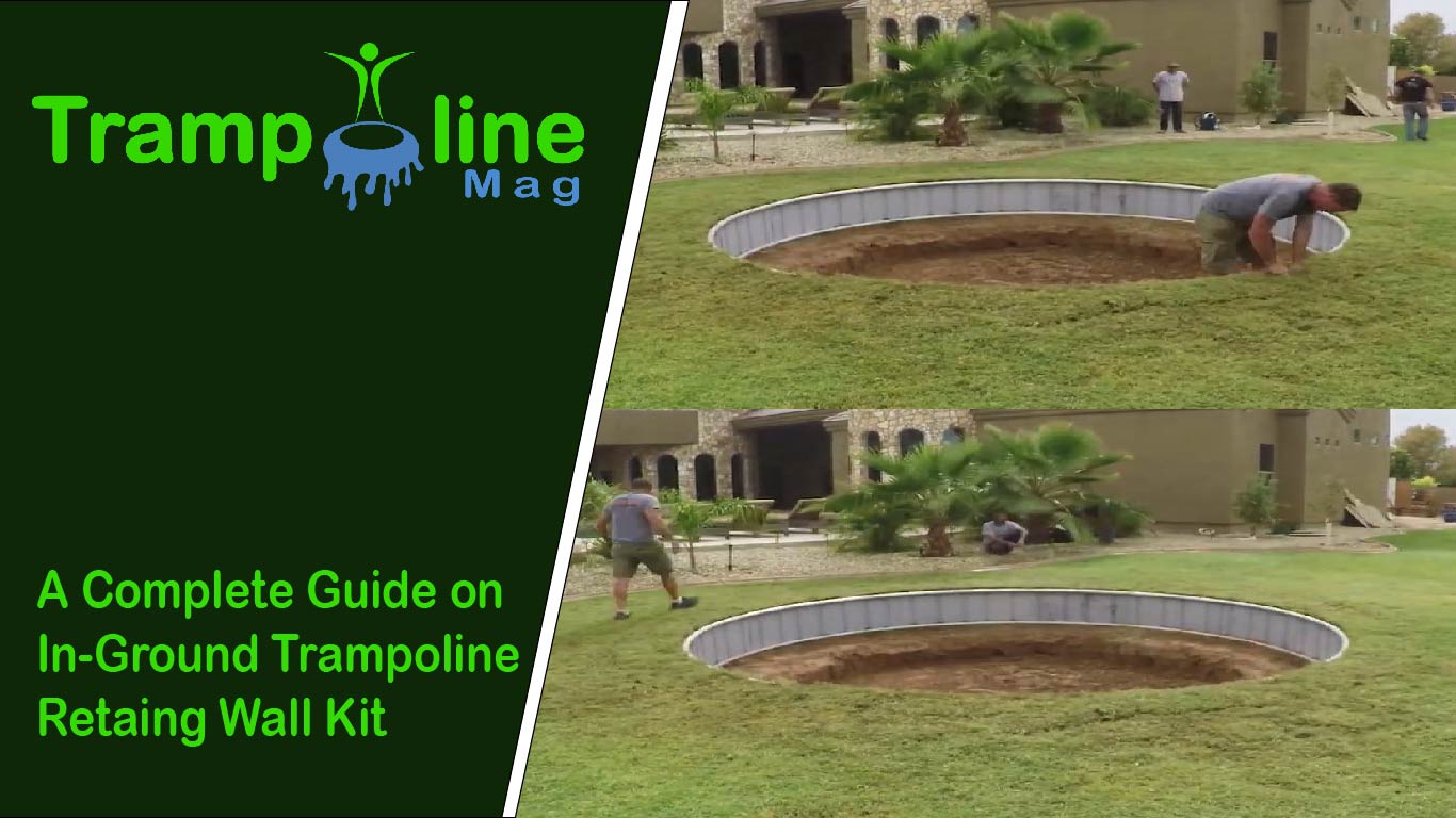 in-ground trampoline retaining wall kit